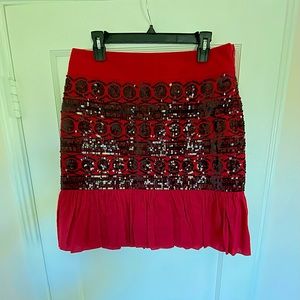 Anthropologie Moulinette Soeurs sequined skirt.